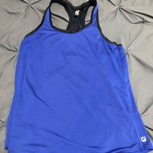 Blue Racerback Tank Top by athletics small EUC